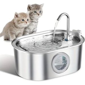 Premium RVS Kattenfontein - Inclusief filter - drinkbak / drinkfontein / kat / hond / drinkfontein kat / kattenfontein / waterbak