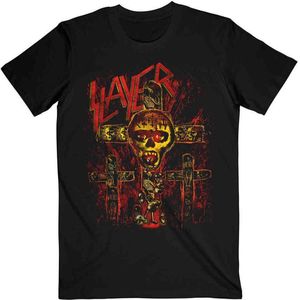 Slayer - SOS Crucifiction Heren T-shirt - XL - Zwart