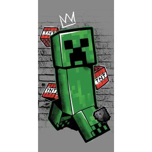 Minecraft Strandlaken Metro Art Creeper - 70 X 140 cm - Katoen