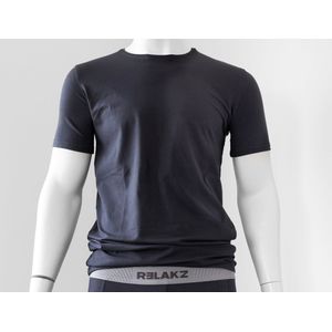 RELAKZ | BAMBOE KATOEN | T-shirt Round Neck - Extra Lang (2-pack)
