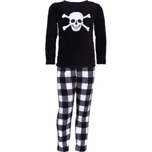 Zwarte en witte doodshoofdpyjama