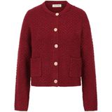 Banned - Victoria Wool Mix Cardigan - S - Bordeaux rood