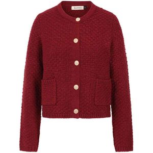 Banned - Victoria Wool Mix Cardigan - S - Bordeaux rood