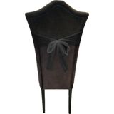 1x Hobby/decoratie zwarte tule stof op rol 15 cm x 9 meter - Gaatjesstof mesh - Zwarte cadeaulinten - Hobbymateriaal benodigdheden - Verpakkingsmaterialen