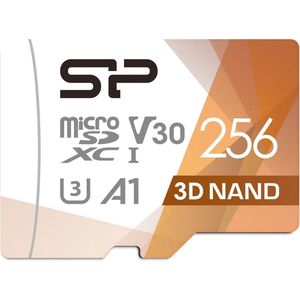 256GB MicroSDXC UHS-I (U3) V30 4K A1 - High Speed MicroSD-kaart met adapter