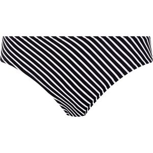 Freya - Beach Hut - Bikinislip - Zwart - Monochrome Streepprint