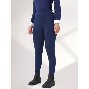 Rijlegging met siliconen grip - rijbroek - blauw - full seat - maat L