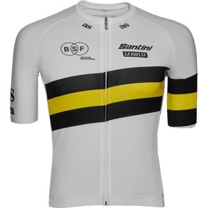 Santini Bicicletas Sin Fronteras Lavuelta Korte Mouw Wielertrui Wit L Vrouw