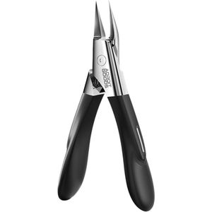 AdroitGoods Professionele RVS Precisie Nageltang – Innovatief 30° HawkBill Ontwerp voor Diepe Nagelverzorging - Nagelknipper - Zwart