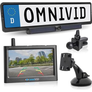 Draadloos achteruitrijcamera systeem op zonne-energie met 4,3 inch monitor en IP67 waterdicht