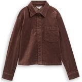 Tom Tailor Denim Boxy fit overhemdblouse van fluweel