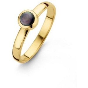 Casa Jewelry Ring Pom Grey S 58 - Goud Verguld