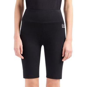 EA7 - Stretch Cotton Biker Short - Zwart - Dames
