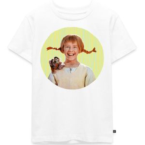 Pippi Langkous Portret Pippi Met Meneer Nilsson Premium T Shirt Kinderen