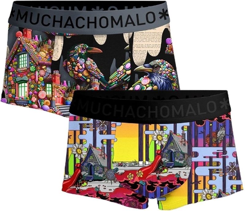 Muchachomalo - Heren 2-pack - Trunks - Rood - Redridinghood Hansel
