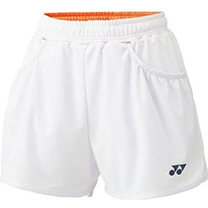 Yonex world model 25019 dames short - wit/oranje - maat XXS