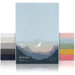 Laleni - Premium Hoeslaken - Lichtblauw - 40 x 75 x 10 cm - Set van 2