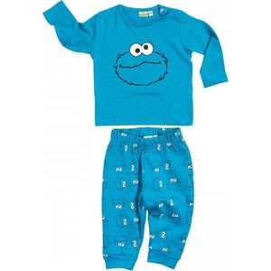 Sesamstraat babyset 2-delig - Koekie Monster - Cookie Monster - blauw - maat 62/68