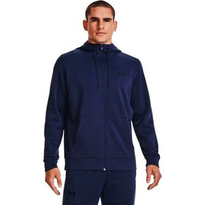 Under armour Armour Fleece Sweatshirt Met Volledige Rits Midnight Navy / Black - M - Heren