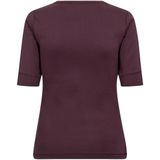 Co'Couture - Basic Tee - Rood - Dames - Korte Mouwen - Ronde Hals