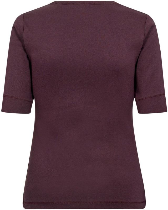 Co'Couture - Basic Tee - Rood - Dames - Korte Mouwen - Ronde Hals