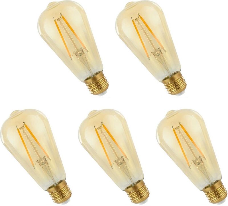 Spectrum - LED Lamp - Warm Wit - E27 - 2W - 240 Lumen - 2400K - 5 Stuks