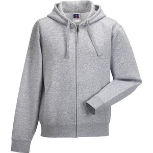 Russell Heren Authentieke Sweatshirt met volledige ritssluiting / Hoodie (Licht Oxford)