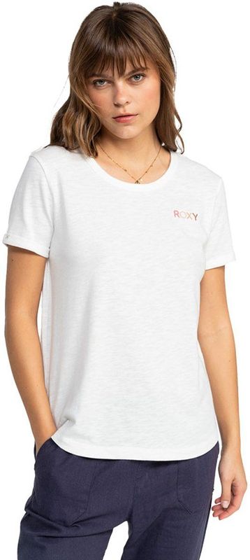 Roxy - Saturdaze - T-shirt - Wit - Korte Mouwen - Dames