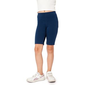 Bellivalini Meisjes Leggings - Sport - Vrijetijdsbroek - Korte - Katoen - Marineblauw - 122 - BLV-BLV50-281-LE
