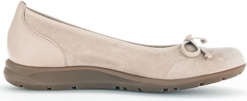 Gabor - 24.171.12 - Dames Ballerina - Beige - Leer