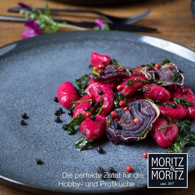 Moritz & Moritz - Set van 6 Dinerborden - Blauw - Porselein - Vaatwasser- en Magnetronbestendig