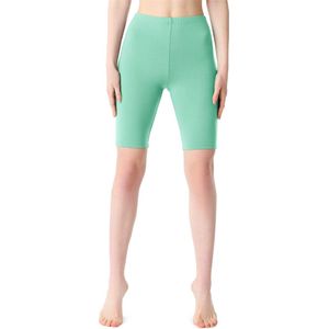 Bellivalini Dames Leggings - Sport - Vrijetijdsbroek - Korte - Viscose - Beige - M - BLV-BLV50-207-LE