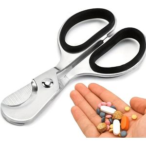 Pillensnijder Schaar - RVS - Geschikt voor Pillen van 5-15mm Dik