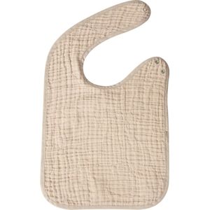 Quax Natural Muslin Tetra Slabbetje - Recto Verso - 27x25cm - Khaki/beige