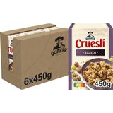 Quaker Cruesli Rozijn - Ontbijtgranen - 6 x 450 gram