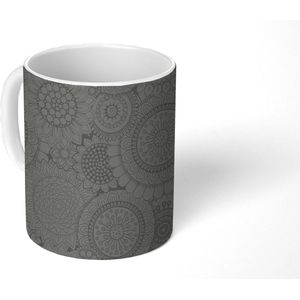 Mok - Koffiemok - Design - Bohemian - Zonnebloem - Mokken - 350 ML - Beker - Koffiemokken - Theemok