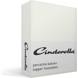 Cinderella Weekend - Topper Hoeslaken (tot 15 cm) - Katoen - 200x200 cm - Ivoor