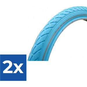 Deli Tire Buitenband SA-206 26 x 1.75 licht blauw refl - Voordeelverpakking 2 stuks