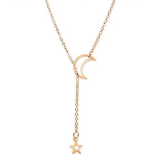 Fashion jewelry|Dames Ketting|Valentijns cadeau| gift|verrassing|Maan|Ster