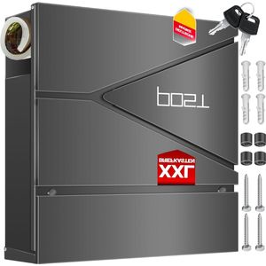 Pakketbox - Brievenbus - Antraciet - C4-formaat - Robuust Gepoedercoat Staal