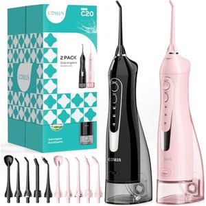 Draadloze Water Tandheelkundige Flosser 2 Pack Oplaadbare Reisinstrument voor Orale Zorg