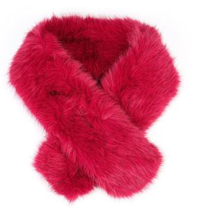 Bontsjaal - Fake Fur - Wijnrood - Vastelaovend - Carnaval - Fluffy - Doortrek Sjaal