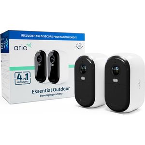 Arlo Essential HD draadloze beveiligingscamera voor buiten - 2 IP-Camera's