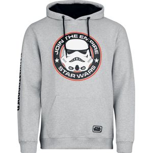 Star Wars Stormtrooper - Join The Empire Heren Trui met capuchon - grijs - S
