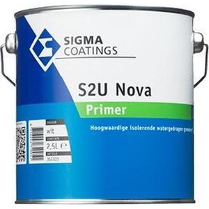Sigma - S2U Nova Primer - Cremewit - 2,5 Liter - Grondverf voor Binnengebruik