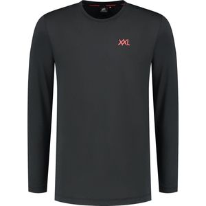 XXL Nutrition - Performance Long Sleeve - 4-Way Stretch & Lichtgewicht Materiaal Longsleeve, Sportshirt Heren, Fitness Shirt Lange Mouwen - Zwart - Maat XL