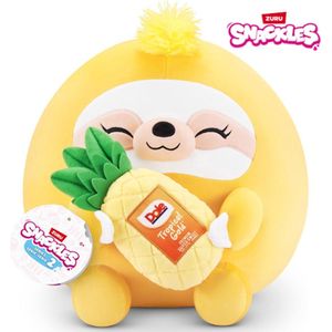 Snackles knuffel XL - Luiaard Sandy met Dole Ananas 55 cm - Pluche Squishy Snackels Zuru Kawaii Kussen