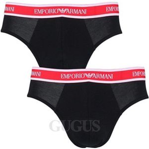 Emporio Armani Core Logoband 2PACK Brief Heren Onderbroek - Maat M