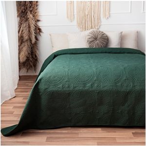 Unyqoos® Elegante Donkergroene Gequilte Sprei voor Stijlvolle Slaapkamerinrichting en Comfortabele Nachtrust