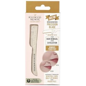 Microplaner Razor voor Dermaplaning - Nauwkeurige Wenkbrauwvormer en Gezichtshaar Verwijderaar - Milieuvriendelijk Makkelijk Te Gebruiken